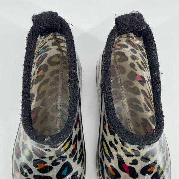 Capelli New York Kids Girl’s Multicolor Leopard Print Rubber Ankle Rain Boots 9 - Picture 5 of 15